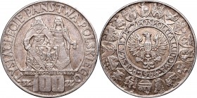 Polish People's Republic (1945-1989)
Peoples Republic of Poland, 100 zloty 1966 
 Peoples Republic of Poland, 100 zloty 1966 Około menniczy egzempla...