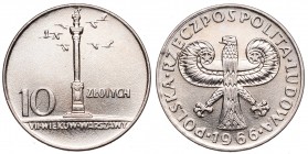 Polish People's Republic (1945-1989)
Peoples Reublic of Poland, 10 zloty 1966 Small column 
 Peoples Reublic of Poland, 10 zloty 1966 Small column M...