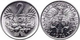 Polish People's Republic (1945-1989)
Peoples Republic of Poland, 2 zloty 1974 
 Peoples Republic of Poland, 2 zloty 1974 Wyselekcjonowany menniczy e...