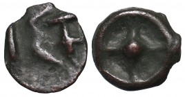 Greece
Greece, Istria, AE-Chalkus 
 Greece, Istria, AE-Chalkus Rzadszy nominał brązów istryjskich. Awers: IΣT; Rewers: symbol solarny. Brąz, średnic...