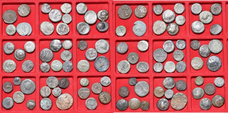 Greece
Lot of ancient coins 
 Lot of ancient coins Różne stany zachowania. Pat...