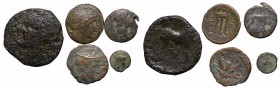 Greece
Lot of greek coins 
 Lot of greek coins Obiegowe egzemplarze w różnych stanach zachowania, patyna, nalot.
 

 ancient, antike Greece, Grie...