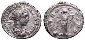 Rome
Roman Empire, Severus Alexander, Denarius 
 Roman Empire, Severus Alexander, Denarius Obiegowy egzemplarz. Patyna, nalot. Awers: popiersie cesa...
