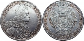 Austria and Austria-Hungary
Austria, Carol VI, Thaler 1718, Vienna 
 Austria, Carol VI, Thaler 1718, Vienna Atrakcyjny egzemplarz z dobrze zachowany...