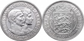 Denmark
Denmark, 2 kroner 1923 
 Denmark, 2 kroner 1923 Bardzo ładny egzemplarz. Patyna, nalot. 
Grade: XF