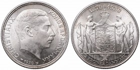 Denmark
Denmark, 2 kroner 1930 
 Denmark, 2 kroner 1930 Piękny egzemplarz. Patyna, nalot. 
Grade: AU/UNC