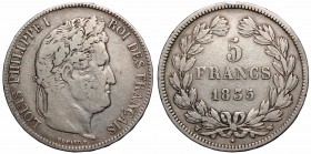 France
France, 5 francs 1835 W 
 France, 5 francs 1835 W Obiegowy egzemplarz. Patyna, nalot. Reference: Krause KM#749
Grade: VF/VF+