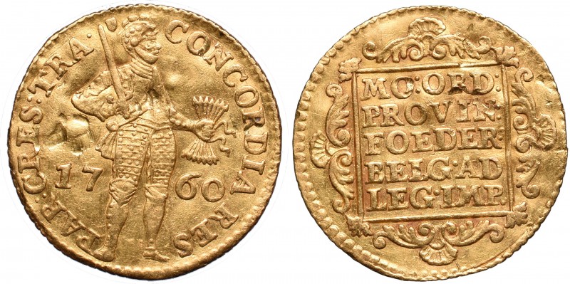 Netherlands
Holland, Ducat 1760 
 Holland, Ducat 1760 Ładnie zachowany. Ślady ...