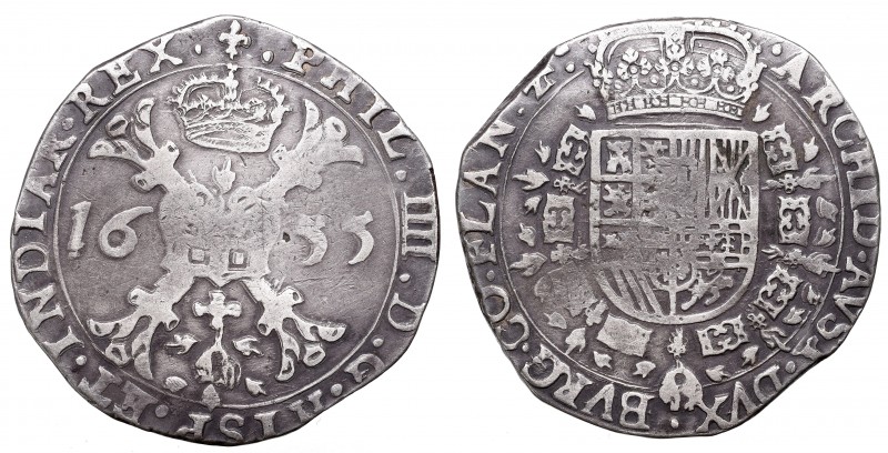 Netherlands
Spanish Netherlands, Flandres, Philip IV, Patagon 1655 
 Spanish N...