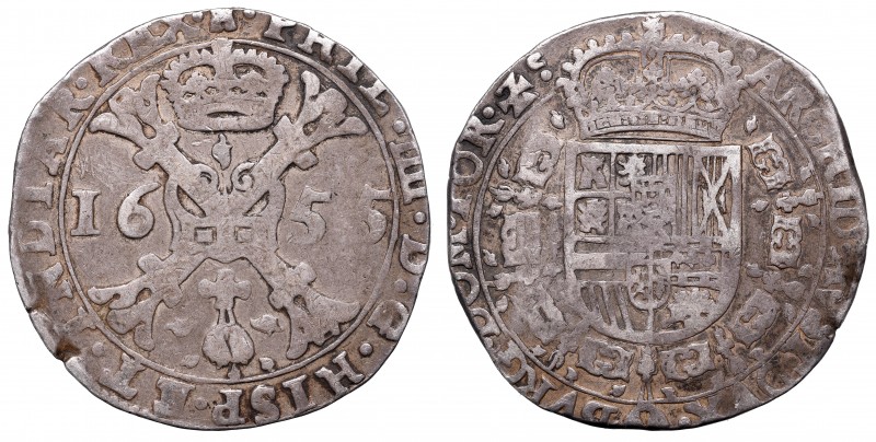 Netherlands
Spanish Netherlands, Tournai, Philip IV, Patagon 1655 
 Spanish Ne...