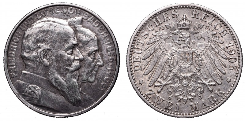 Germany
Germany, Baden, 2 mark 1906 
 Germany, Baden, 2 mark 1906 2 marki 1906...