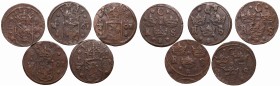 Sweden
Sweden, Cristina Vasa, Lot of 1/4 ore 1634-1637 
 Sweden, Cristina Vasa, Lot of 1/4 ore 1634-1637 Bardzo ciekawy zestaw rzadziej występująceg...