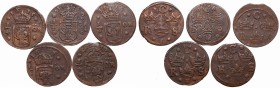 Sweden
Sweden, Cristina Vasa, Lot of 1/4 ore 1635-1637 
 Sweden, Cristina Vasa, Lot of 1/4 ore 1635-1637 Bardzo ciekawy zestaw rzadziej występująceg...