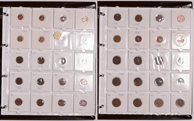 Group lots
Finland, Collection coins 1918-1962 
 Finland, Collection coins 191...