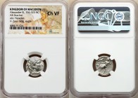 MACEDONIAN KINGDOM. Alexander III the Great (336-323 BC). AR drachm (17mm, 2h). NGC Choice VF. Late lifetime issue of Abydus(?), ca. 328-323 BC. Head ...