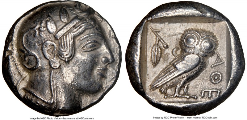 ATTICA. Athens. Ca. 475-465 BC. AR tetradrachm (23mm, 17.15 gm, 12h). NGC Choice...