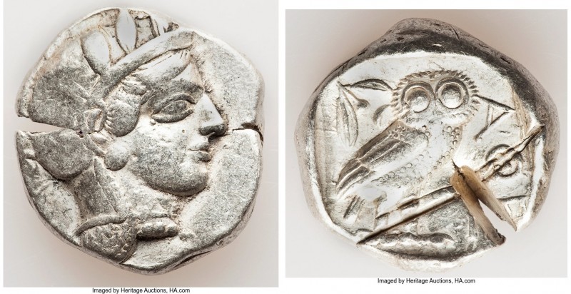 ATTICA. Athens. Ca. 440-404 BC. AR tetradrachm (25mm, 17.15 gm, 10h). Fine, test...