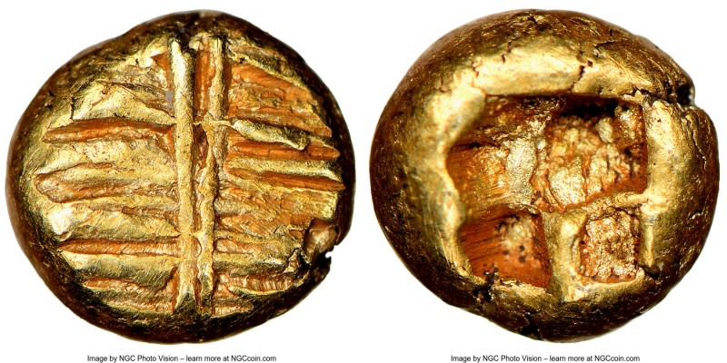 IONIA. Uncertain mint. Ca. 650-600 BC. EL 1/24 stater or myshemihecte (6mm, 0.60...