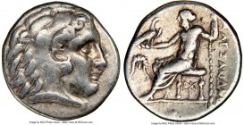 IONIA. Miletus. Ca. early 3rd century BC. AR drachm (16mm, 1h). NGC Choice Fine. Posthumous Alexander types issue, ca. 300-295 BC. Head of Heracles ri...