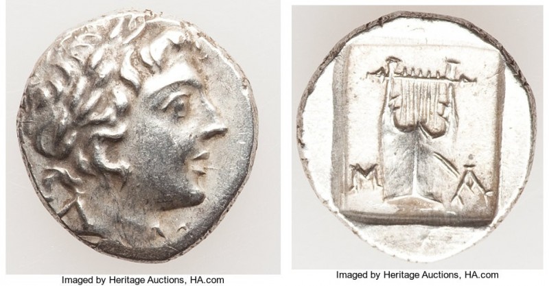 LYCIAN LEAGUE. Masicytes. Ca. 48-20 BC. AR hemidrachm (14mm, 2.12 gm, 1h). AU. S...