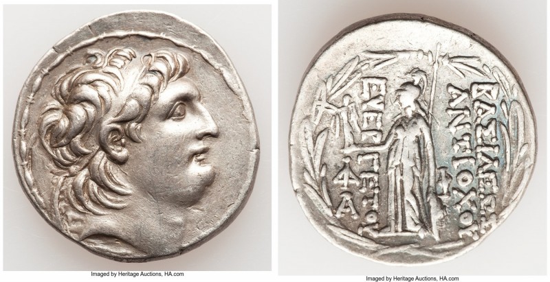 SELEUCID KINGDOM. Antiochus VII Euergetes (Sidetes) (138-129 BC). AR tetradrachm...