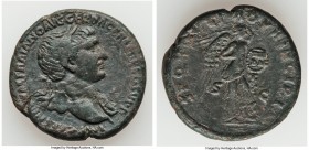 Trajan (AD 98-117). AE as (27mm, 9.80 gm, 6h). VF, smoothing. Rome, AD 103-111. IMP CAES NERVAE TRAIANO AVG GER DAC P M TR P COS V P P, laureate bust ...