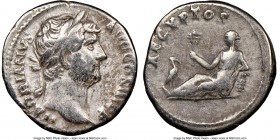 Hadrian (AD 117-138). AR denarius (18mm, 8h). NGC Choice Fine. Rome, AD 130-133. HADRINVS-AVG COS III P P, bare head of Hadrian right / AEGYPTOS, Egyp...