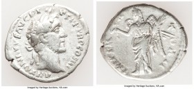 Antoninus Pius (AD 138-161). AR denarius (18mm, 2.84 gm, 6h). VF. Rome, AD 143-144. ANTONINVS AVG PI-VS P P TR P COS III, laureate head of Antoninus P...