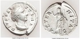 Diva Faustina Senior (AD 138-140/1). AR denarius (19mm, 3.01 gm, 6h). Choice VF. Rome, AD 141-161. DIVA FAV-STINA, draped bust of Diva Faustina Senior...