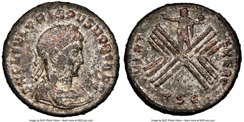 Crispus (AD 316-326). AE3 or BI nummus (19mm, 6h). NGC VF, Silvering, smoothing....