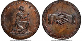 Middlesex. Political copper "Anti-Slavery" 1/2 Penny Token ND (1790's) MS64 Brown NGC, D&H-1038B. Edge PAYABLE IN LANCASTER. 

HID09801242017

© 2...