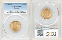 George I gold 20 Drachmai 1884-A MS62 PCGS, Paris mint, KM56. One year type. AGW 0.1867 oz. 

HID09801242017

© 2020 Heritage Auctions | All Right...