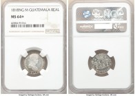 Ferdinand VII Real 1818 NG-M MS64+ NGC Nueva Guatemala mint, KM66. Reflective and frosted with minimal peripheral toning. 

HID09801242017

© 2020...