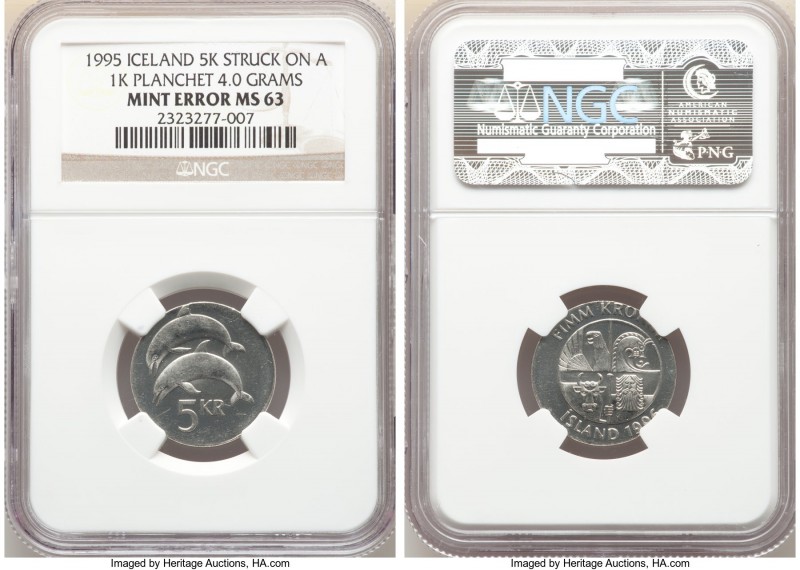 Republic Pair of Certified Mint Error - Wrong Planchet Issues NGC, 1) Mint Error...