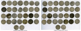 Seljuqs of Rum 30-Piece Lot of Uncertified Dirhams XF, Includes 30 coins of: Kayka'us II (1st Reign, AH 643-647 / AD 1245-1249) Dirhams (square on eac...