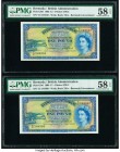 Bermuda Bermuda Government 1 Pound 1.10.1966 Pick 20d Two Consecutive Examples PMG Choice About Unc 58 EPQ. 

HID09801242017

© 2020 Heritage Auctions...