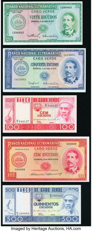 Cape Verde Group Lot of 5 Examples About Uncirculated-Crisp Uncirculated. 

HID0...