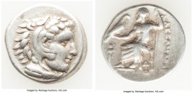 MACEDONIAN KINGDOM. Alexander III the Great (336-323 BC). AR drachm (18mm, 4.26 gm, 6h). VF. Lifetime issue of Lampsacus, ca. 328-323 BC. Head of Hera...