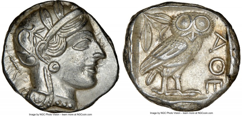 ATTICA. Athens. Ca. 440-404 BC. AR tetradrachm (24mm, 17.20 gm, 11h). NGC Choice...