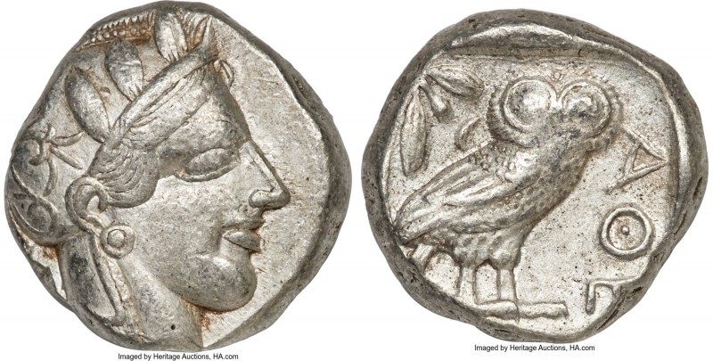 ATTICA. Athens. Ca. 440-404 BC. AR tetradrachm (23mm, 17.12 gm, 10h). VF. Mid-ma...