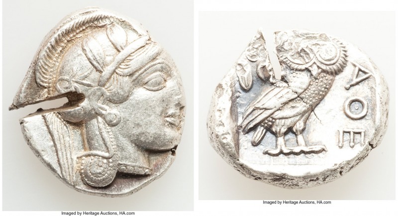 ATTICA. Athens. Ca. 440-404 BC. AR tetradrachm (26mm, 17.17 gm, 3h). Choice VF, ...