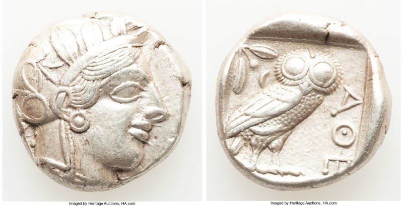 ATTICA. Athens. Ca. 440-404 BC. AR tetradrachm (23mm, 17.16 gm, 11h). Choice XF....
