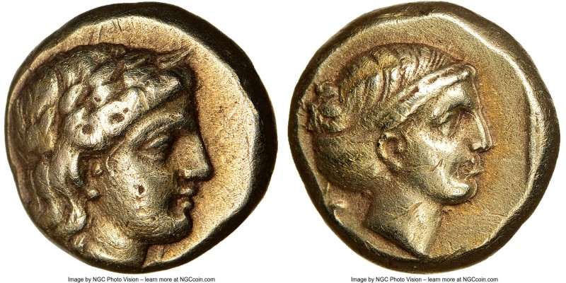 LESBOS. Mytilene. Ca. 377-326 BC. EL sixth-stater or hecte (10mm, 2.52 gm, 11h)....