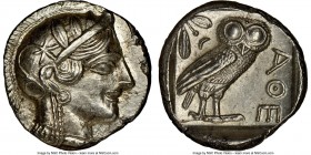 NEAR EAST or EGYPT. Ca. 5th-4th centuries BC. AR tetradrachm (24mm, 17.17 gm, 3h). NGC MS 5/5 - 3/5, brushed. Head of Athena right, wearing crested At...