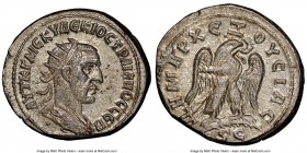 SYRIA. Antioch. Trajan Decius (AD 249-251). BI tetradrachm (28mm, 12.62 gm, 11h). NGC Choice AU 5/5 - 5/5. 2nd issue, 1st officina, AD 249-250. AYT K ...
