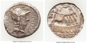 L. Cornelius Sulla as Imperator and L. Manlius Torquatus as Proquaestor (82 BC). AR denarius (17mm, 3.67 gm, 11h). XF. Military mint in Italy, moving ...