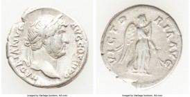 Hadrian (AD 117-138). AR denarius (18mm, 3.09 gm, 7h). About VF. Rome, AD 135. HADRIANVS-AVG COS III P P, laureate head of Hadrian right / VICTO-RIA A...