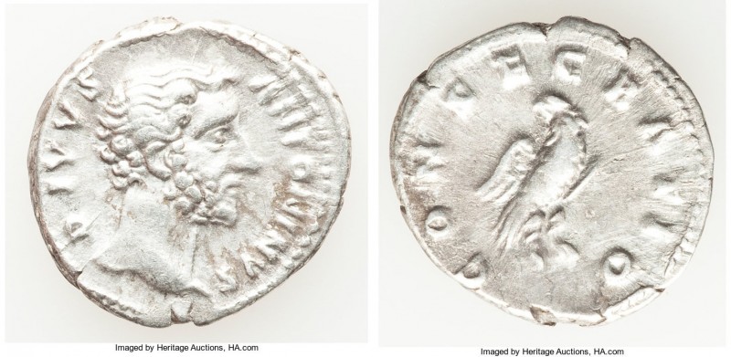 Divus Antoninus Pius (AD 138-161). AR denarius (19mm, 3.26 gm, 12h). VF. Rome, A...