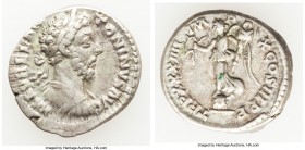 Marcus Aurelius, as Augustus (AD 161-180). AR denarius (18mm, 3.47 gm, 1h). VF. Rome, December AD 179-17 March AD 180. M AVREL ANT-ONINVS AVG, laureat...