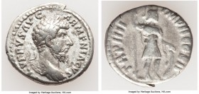 Lucius Verus (AD 161-169). AR denarius (18mm, 3.25 gm, 5h). About VF. Rome, December AD 164-August AD 165. L VERVS AVG-ARMENIACVS, bare head of Lucius...